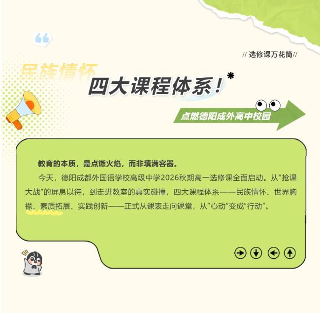 四大课程体系齐上阵，德阳成外高中校园“活”起来了！